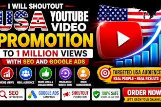 do youtube video promotion, 1 million views with SEO