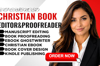 line copy edit christian book spiritual novel format self help journal memoir