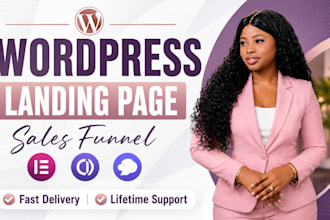design a high converting wordpress landing page and sales funnel