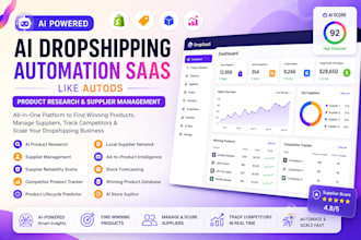 build ai dropshipping automation saas autods product research supplier manage