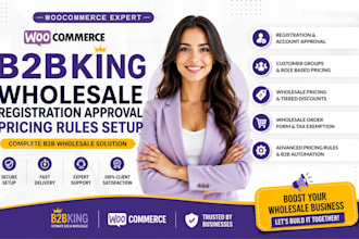 woocommerce b2bking wholesale registration approval pricing rules setup