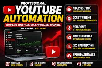 create a profitable youtube automation channel with SEO , monetization strategy