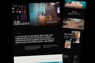 develop editorial, luxury spa website