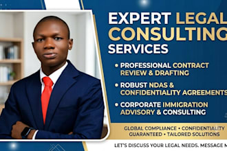 be your immigration attorney and review contracts