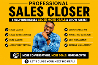 b2b sales closer sales rep sales closer high ticket salesperson sdr sales closer