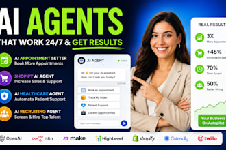 setup ai appointment setter, recruiting, healthcare and shopify ai agents