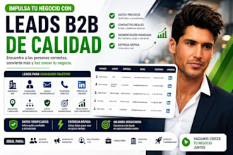 generaré leads b2b verificados con email y teléfono para tu negocio