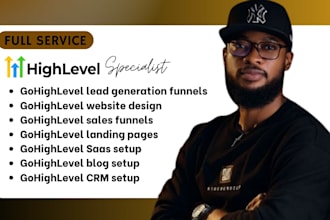 gohighlevel ghl saas website sales funnel landing page form survey blog quiz bot