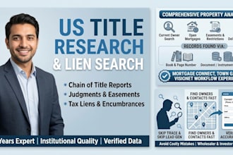 provide professional title search and chain of title reports