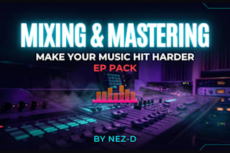 mix and master your hip hop, trap, or boom bap ep or album professionally