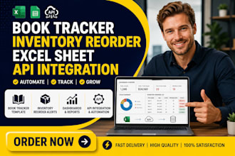 build custom excel solutions inventory tracking  API integration