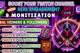 do twitch channel promotion to boost live viewers live chatters with followers
