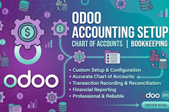 setup odoo accounting, chart of accounts, and perform bookkeeping