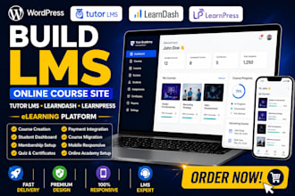 create tutor lms learndash course website