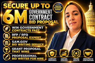 prepare government contract bid proposal writing and application submission