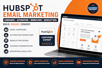 create hubspot email marketing campaigns and automation