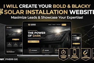 build solar website solar energy website solar panel website design and redesign