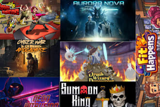design professional steam capsule art, game cover art and key art