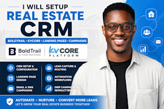 setup real estate crm boldtrail landing page kvcore crm boldrail campaigns