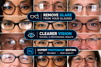 remove glare and reflection from glasses in photoshop quick