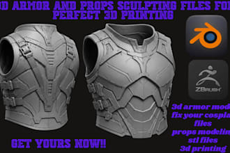 do custom 3d armor model 3d mask 3d helmet 3d sword armor props
