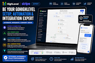 be your gohighlevel stripe connection, ghl workflow, ghl ai chatbot expert