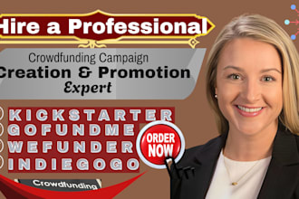 promote crowdfunding campaign for  indiegogo and  kickstarter