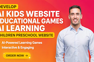 develop ai kids website educational games ai learning children preschool website