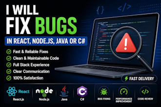 fix bugs in react, nodejs or java