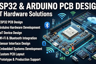 design esp32, arduino and iot pcb hardware solution