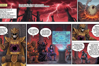do comic cover, fantasy comic, indie comic artist, webcomic, comic illustration
