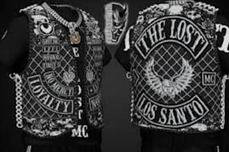 fivem clothing, eup mc kutties vests chains for fivem roleplay servers