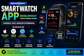 develop smartwatch app, wearable watch app, fitness tracking watch app