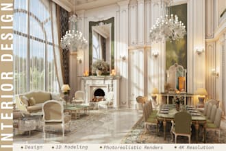 design and render photorealistic residential interiors