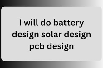 do battery design solar circuit pcb design