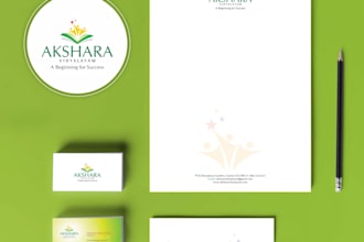 create a modern minimalist business logo business card