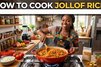 show you step by step how to make delicious jollof rice