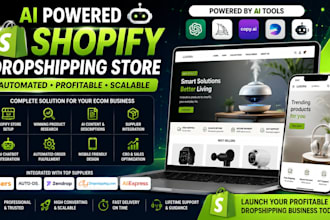 build an ai shopify dropshipping store with automation and winning products