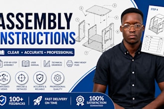 create professional product assembly instructions and instructional manual