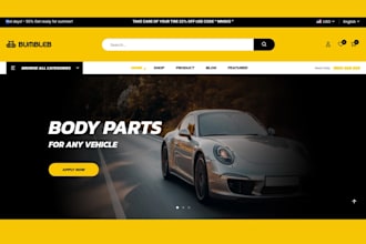 design auto part store auto part website automotive website automobile website