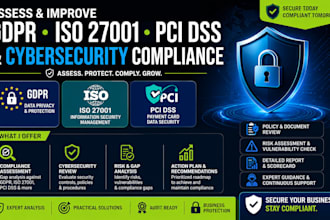 assess gdpr iso27001 pci dss and cybersecurity compliance