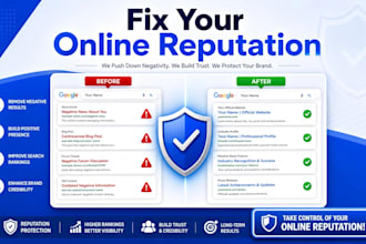manage your online reputation, remove negative