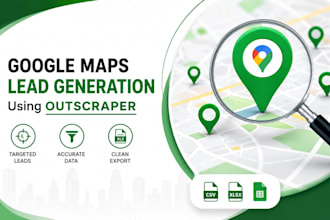 scrape google maps lead generation and specific locations using outscraper