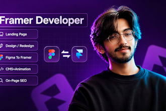 build a custom framer website with cms and animations