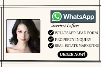 create whatsapp real estate lead for buyer enquiries