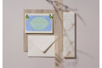 design custom event stationery and complete party branding kit