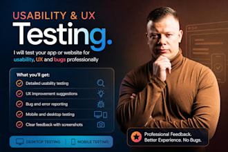 test your app or website for usability, UX and bugs