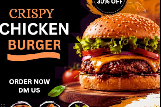 design eye catching restaurant and food social media posts