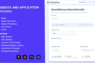 design clean and user friendly app and web design