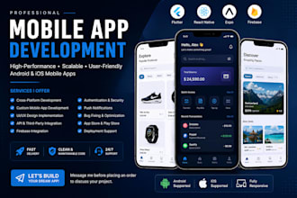develop a professional mobile app using flutter